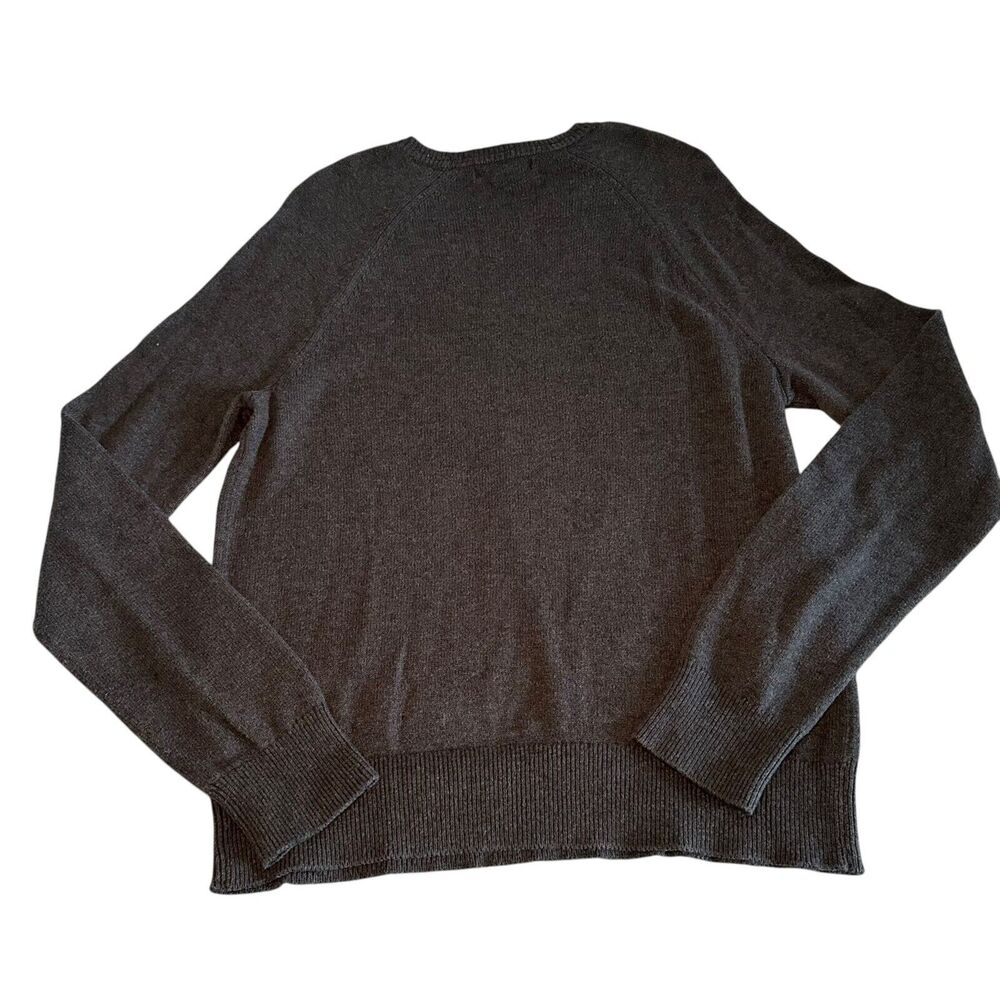 Banana Republic Pullover Knit Sweater Men's Size Medium Heather Gray Normcore